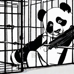 HBAR NFT Collection Panda with a Gun