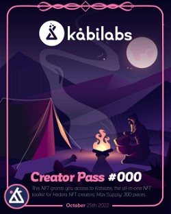 HBAR NFT Collection Kabila Creator Pass