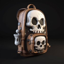 HBAR NFT Collection Encrypted Skulls Backpack