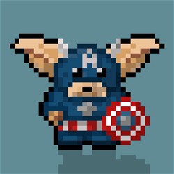 HBAR NFT Collection Crypto Gremlins - 17 - Captain America