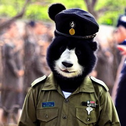 HBAR NFT Collection Sniper Panda with a Gun