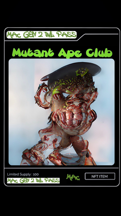 HBAR NFT Collection Mutant Ape Club Gen 2 WL