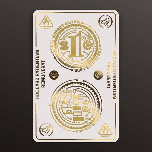 NFT Founders Card STEAM with Serial  1475 from HBAR NFT Collection  EARTH-STEAM-FC