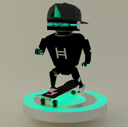HBAR NFT Collection Second-Generation Hedera Robot "Skateboarder PuNk" EDITION