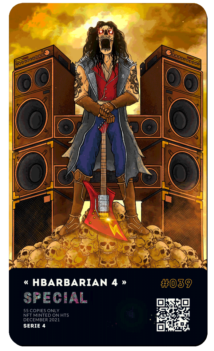 HBAR NFT Collection #039 Hbarbarian 4 'Altar of Kings'