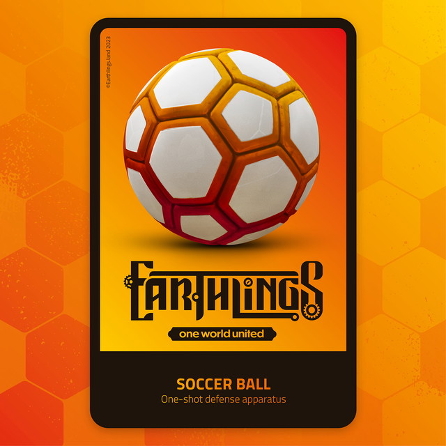 NFT Soccer Ball with Serial  978 from HBAR NFT Collection  EARTH-APPARATUS
